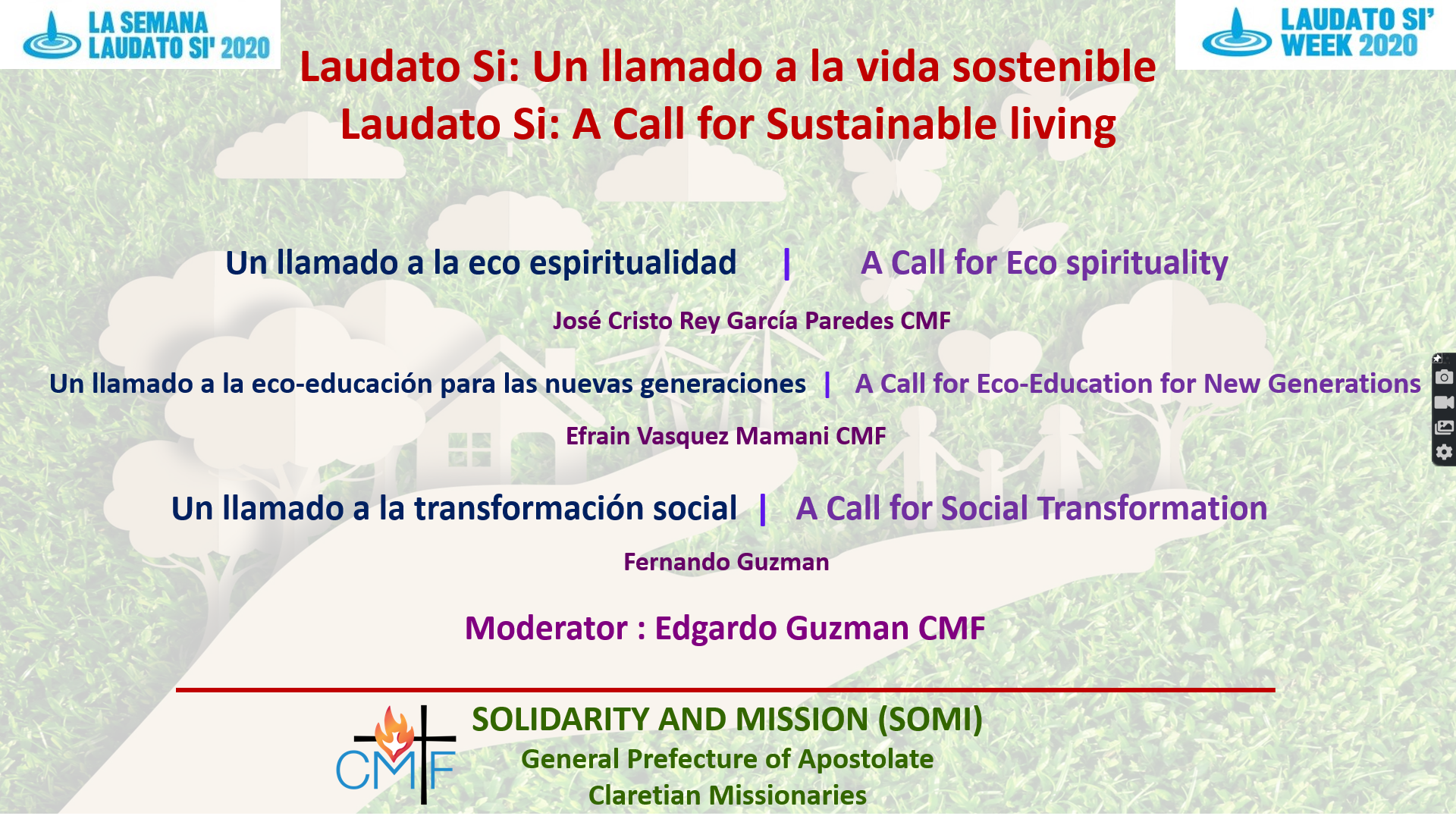 A Global Webinar to Celebrate and Reflect on Laudato Si’