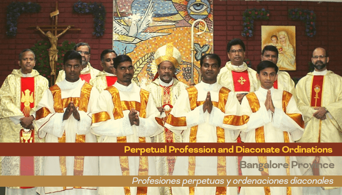 Perpetual Profession and Diaconate Ordinations in Bangalore